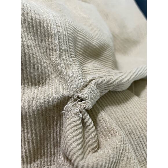 Le Lis Women‎ Top M Beige Collared 1/4 Zip Popover Corduroy Shacket Gorpcore - Picture 16 of 16